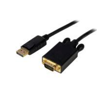 CABLE ADAPTADOR DE 1.8M CONVERTIDOR DE VIDEO DISPLAYPORT DP A VGA - ACTIVO - 1080P - NEGRO - STARTECH.COM MOD. DP2VGAMM6B CABLE ADAPTADOR DE 1.8M CONVERTIDOR DE VIDEO DISPLAYPORT DP A VGA - ACTIVO - 1080P - NEGRO - STARTECH.COM MOD. DP2VGAMM6B